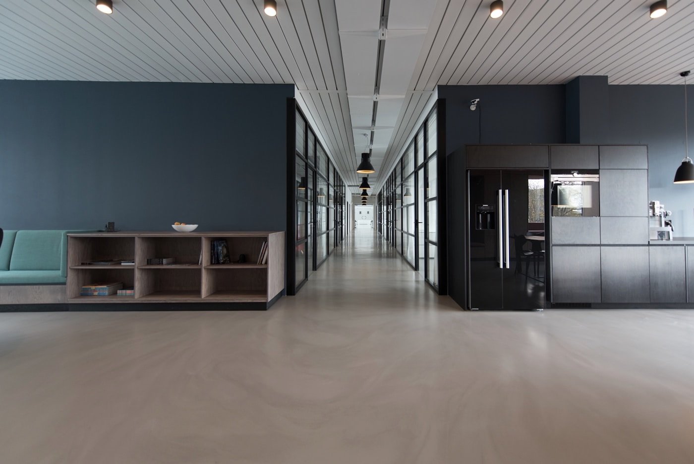 A bright modern office where screen work happens all day